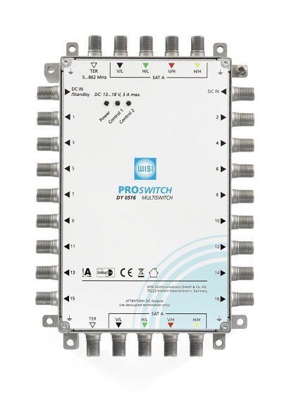 DY 0516 переключатель проходной 5х16 WISI