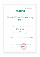 Партнерcкий сертификат Yealink